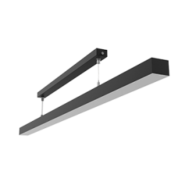 СВЕТОДИОДНЫЙ СВЕТИЛЬНИК VARTON ПОДВЕСНОЙ QUBO-LINE С РАССЕИВАТЕЛЕМ ОПАЛ RAL9005 ЧЕРНЫЙ МУАР Qubo-line 1010х50 мм