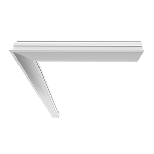 СВЕТОДИОДНЫЙ СВЕТИЛЬНИК VARTON UNIVERSAL-LINE L-ПОВОРОТ ПРАВЫЙ/ЛЕВЫЙ ВСТРАИВАЕМЫЙ IP40 МЕТАЛЛИК Universal-Line угловые соединители