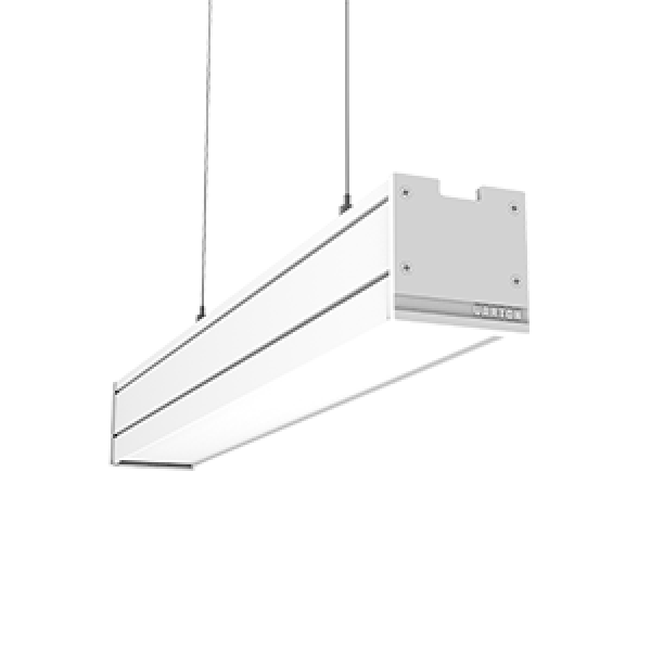 СВЕТОДИОДНЫЙ СВЕТИЛЬНИК VARTON MERCURY PRO ПОДВЕСНОЙ IP54 RAL9003 БЕЛЫЙ МУАР С РАССЕИВАТЕЛЕМ ОПАЛ С ДЕКОРАТИВНЫМ ПРОВОДОМ И КОМПЛЕКТОМ ПОДВЕСОВ Mercury Pro 0,5 м