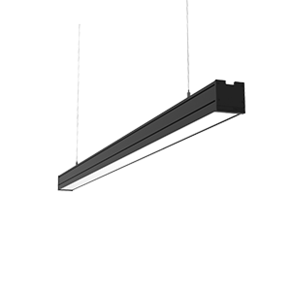 СВЕТОДИОДНЫЙ СВЕТИЛЬНИК VARTON MERCURY PRO ПОДВЕСНОЙ IP54 RAL9005 ЧЕРНЫЙ МУАР С РАССЕИВАТЕЛЕМ ОПАЛ С ДЕКОРАТИВНЫМ ПРОВОДОМ И КОМПЛЕКТОМ ПОДВЕСОВ Mercury Pro 1,5 м