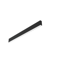 СВЕТОДИОДНЫЙ СВЕТИЛЬНИК VARTON ANGUSTA HIGH НАКЛАДНОЙ IP40 RAL9005 ЧЕРНЫЙ МУАР С РАССЕИВАТЕЛЕМ ОПАЛ Angusta High накладной 1,25м