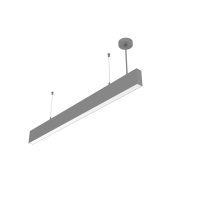 СВЕТОДИОДНЫЙ СВЕТИЛЬНИК VARTON ANGUSTA HIGH ПОДВЕСНОЙ IP40 RAL7045 МУАР СЕРЫЙ С РАССЕИВАТЕЛЕМ ОПАЛ Angusta High подвесной 0,75м
