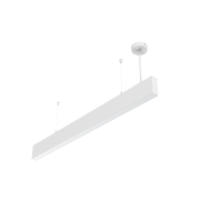 СВЕТОДИОДНЫЙ СВЕТИЛЬНИК VARTON ANGUSTA HIGH ПОДВЕСНОЙ IP40 RAL9003 БЕЛЫЙ МУАР С РАССЕИВАТЕЛЕМ ОПАЛ Angusta High подвесной 1,0м