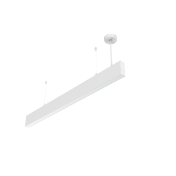 СВЕТОДИОДНЫЙ СВЕТИЛЬНИК VARTON ANGUSTA HIGH ПОДВЕСНОЙ IP40 RAL9003 БЕЛЫЙ МУАР С РАССЕИВАТЕЛЕМ ОПАЛ Angusta High подвесной 1,0м