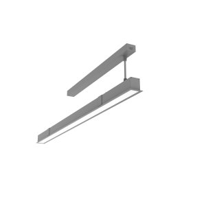 СВЕТОДИОДНЫЙ СВЕТИЛЬНИК VARTON ANGUSTA INTUS ВСТРАИВАЕМЫЙ IP40 CRI 90 RAL7045 СЕРЫЙ МУАР С РАССЕИВАТЕЛЕМ ОПАЛ Angusta Intus встроенный 1,0м