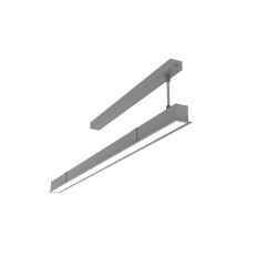 СВЕТОДИОДНЫЙ СВЕТИЛЬНИК VARTON ANGUSTA INTUS ВСТРАИВАЕМЫЙ CRI 90 IP40 RAL7045 СЕРЫЙ МУАР С РАССЕИВАТЕЛЕМ ОПАЛ Angusta Intus встроенный 1,25м