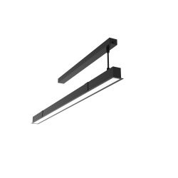 СВЕТОДИОДНЫЙ СВЕТИЛЬНИК VARTON ANGUSTA INTUS ВСТРАИВАЕМЫЙ CRI 90 IP40 RAL9005 ЧЕРНЫЙ С РАССЕИВАТЕЛЕМ ОПАЛ Angusta Intus встроенный 1,5м