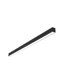 СВЕТОДИОДНЫЙ СВЕТИЛЬНИК VARTON ANGUSTA НАКЛАДНОЙ IP40 RAL9005 ЧЕРНЫЙ МУАР С РАССЕИВАТЕЛЕМ ОПАЛ Angusta накладной 0,75м