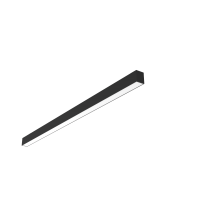 СВЕТОДИОДНЫЙ СВЕТИЛЬНИК VARTON ANGUSTA НАКЛАДНОЙ IP40 RAL9005 ЧЕРНЫЙ МУАР С РАССЕИВАТЕЛЕМ ОПАЛ Angusta накладной 1,5м