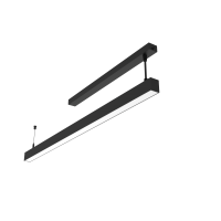 СВЕТОДИОДНЫЙ СВЕТИЛЬНИК VARTON ANGUSTA ПОДВЕСНОЙ IP40 RAL9005 ЧЕРНЫЙ С РАССЕИВАТЕЛЕМ ОПАЛ Angusta подвесной 0,75м