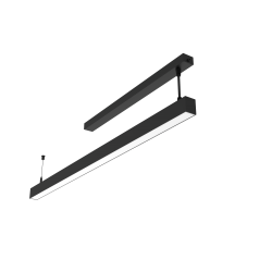 СВЕТОДИОДНЫЙ СВЕТИЛЬНИК VARTON ANGUSTA ПОДВЕСНОЙ IP40 RAL9005 ЧЕРНЫЙ С РАССЕИВАТЕЛЕМ ОПАЛ Angusta подвесной 0,75м