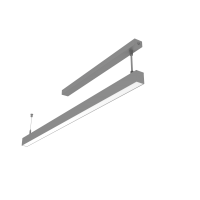СВЕТОДИОДНЫЙ СВЕТИЛЬНИК VARTON ANGUSTA ПОДВЕСНОЙ IP40 RAL7045 СЕРЫЙ С РАССЕИВАТЕЛЕМ ОПАЛ Angusta подвесной 2.0м