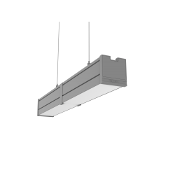 СВЕТОДИОДНЫЙ СВЕТИЛЬНИК VARTON MERCURY PRO GL ПОДВЕСНОЙ/НАКЛАДНОЙ CRI 90 RAL7045 СЕРЫЙ МУАР С ДЕКОРАТИВНЫМ ПРОВОДОМ И КОМПЛЕКТОМ ПОДВЕСОВ ОПАЛОВЫЙ РАССЕИВАТЕЛЬ ЗАКАЛЕННОЕ СТЕКЛО Mercury Pro GL 0,5 м