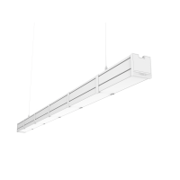 СВЕТОДИОДНЫЙ СВЕТИЛЬНИК VARTON MERCURY PRO GL ПОДВЕСНОЙ/НАКЛАДНОЙ CRI 90 RAL9003 БЕЛЫЙ МУАР С ДЕКОРАТИВНЫМ ПРОВОДОМ И КОМПЛЕКТОМ ПОДВЕСОВ ОПАЛОВЫЙ РАССЕИВАТЕЛЬ ЗАКАЛЕННОЕ СТЕКЛО Mercury Pro GL 1,5 м