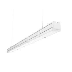 СВЕТОДИОДНЫЙ СВЕТИЛЬНИК VARTON MERCURY PRO GL ПОДВЕСНОЙ/НАКЛАДНОЙ CRI 90 RAL9003 БЕЛЫЙ МУАР С ДЕКОРАТИВНЫМ ПРОВОДОМ И КОМПЛЕКТОМ ПОДВЕСОВ ОПАЛОВЫЙ РАССЕИВАТЕЛЬ ЗАКАЛЕННОЕ СТЕКЛО Mercury Pro GL 1,5 м