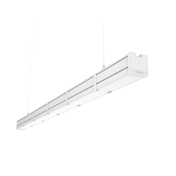 СВЕТОДИОДНЫЙ СВЕТИЛЬНИК VARTON MERCURY PRO GL ПОДВЕСНОЙ/НАКЛАДНОЙ CRI 90 RAL9003 БЕЛЫЙ МУАР С ДЕКОРАТИВНЫМ ПРОВОДОМ И КОМПЛЕКТОМ ПОДВЕСОВ ОПАЛОВЫЙ РАССЕИВАТЕЛЬ ЗАКАЛЕННОЕ СТЕКЛО Mercury Pro GL 1,5 м