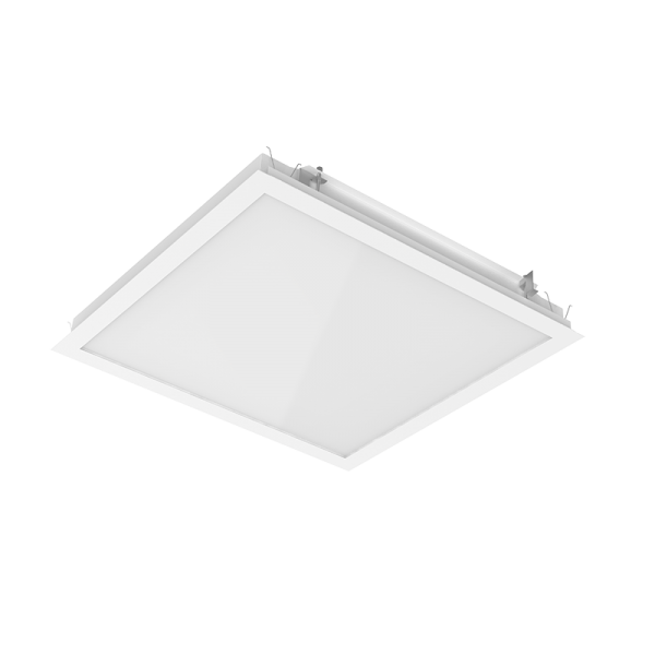 СВЕТОДИОДНЫЙ СВЕТИЛЬНИК VARTON G070 2.0 ДЛЯ ГИПСОКАРТОННЫХ ПОТОЛКОВ МОНТАЖНЫЙ РАЗМЕР 600Х600 ММ С ОПАЛОВЫМ РАССЕИВАТЕЛЕМ RAL9003 МАТОВЫЙ G070 2.0 IP40 (гипсокартон 620*610 аналог 4*18)