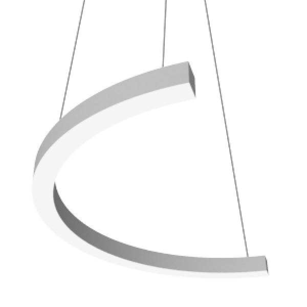 СВЕТИЛЬНИК VARTON ENSO C CRI90 ПОДВЕСНОЙ RAL9003 БЕЛЫЙ МАТОВЫЙ С РАССЕИВАТЕЛЕМ ОПАЛ Enso C  810х405х40 подвесные