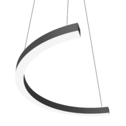 СВЕТИЛЬНИК VARTON ENSO C CRI90 ПОДВЕСНОЙ RAL9005 ЧЕРНЫЙ МАТОВЫЙ С РАССЕИВАТЕЛЕМ ОПАЛ Enso C 1050х525х40 подвесные