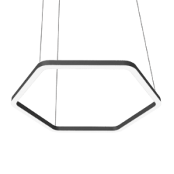 СВЕТИЛЬНИК VARTON ENSO G CRI90 ПОДВЕСНОЙ RAL9005 ЧЕРНЫЙ МАТОВЫЙ С РАССЕИВАТЕЛЕМ ОПАЛ Enso G 1100х980х40 подвесные