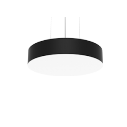 СВЕТОДИОДНЫЙ СВЕТИЛЬНИК VARTON DELEO ПОДВЕСНОЙ CRI90 400X80 ММ С РАССЕИВАТЕЛЕМ ОПАЛ RAL9005 ЧЕРНЫЙ МАТОВЫЙ Deleo 400 мм подвесные