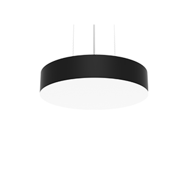 СВЕТОДИОДНЫЙ СВЕТИЛЬНИК VARTON DELEO ПОДВЕСНОЙ CRI90 400X80 ММ С РАССЕИВАТЕЛЕМ ОПАЛ RAL9005 ЧЕРНЫЙ МАТОВЫЙ Deleo 400 мм подвесные