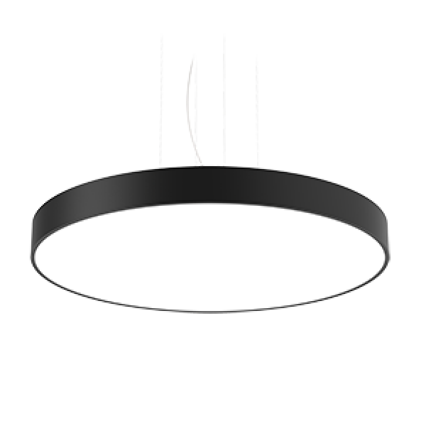 СВЕТОДИОДНЫЙ СВЕТИЛЬНИК VARTON COSMO ПОДВЕСНОЙ CRI90 1750Х100 ММ С РАССЕИВАТЕЛЕМ ОПАЛ RAL9005 ЧЕРНЫЙ МУАР Cosmo 1750 мм подвесные