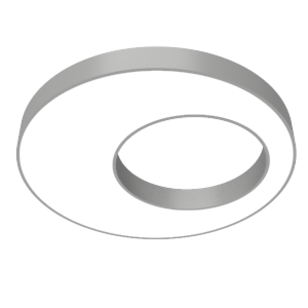 СВЕТОДИОДНЫЙ СВЕТИЛЬНИК VARTON COSMO EXCENTRIC 1200Х115 ММ ПОДВЕСНОЙ CRI90 RAL7045 СЕРЫЙ МУАР С РАССЕИВАТЕЛЕМ ОПАЛ Cosmo excentric 1200 мм подвесные