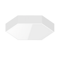 СВЕТОДИОДНЫЙ СВЕТИЛЬНИК VARTON GEXUS 520Х600 DOWN ШЕСТИУГОЛЬНЫЙ ПОДВЕСНОЙ CRI90 С ОПАЛОВЫМ РАССЕИВАТЕЛЕМ RAL9003 БЕЛЫЙ МУАР Gexus 520x600