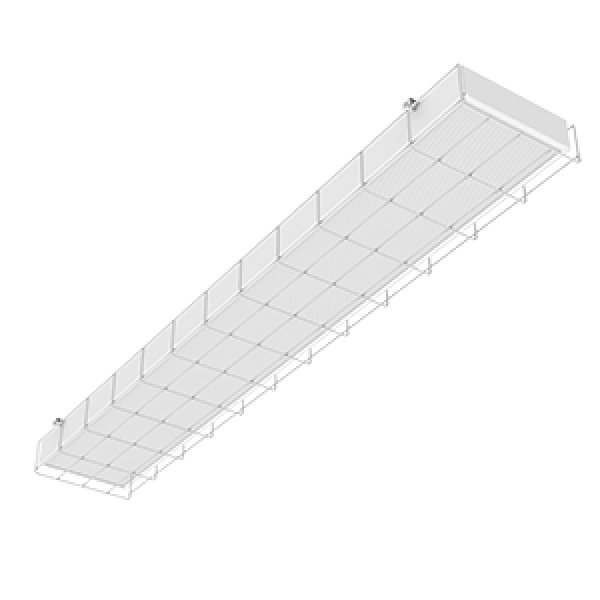 СВЕТОДИОДНЫЙ СВЕТИЛЬНИК VARTON S270 2.0 СПОРТИВНЫЙ ДЛЯ ОБРАЗОВАТЕЛЬНЫХ УЧРЕЖДЕНИЙ CRI90 НАКЛАДНОЙ IP40 С ПРИЗМАТИЧЕСКИМ РАССЕИВАТЕЛЕМ С ЗАЩИТНОЙ РЕШЕТКОЙ S270 2.0 IP40 (спорт 1200х212 мм аналог 2*36)