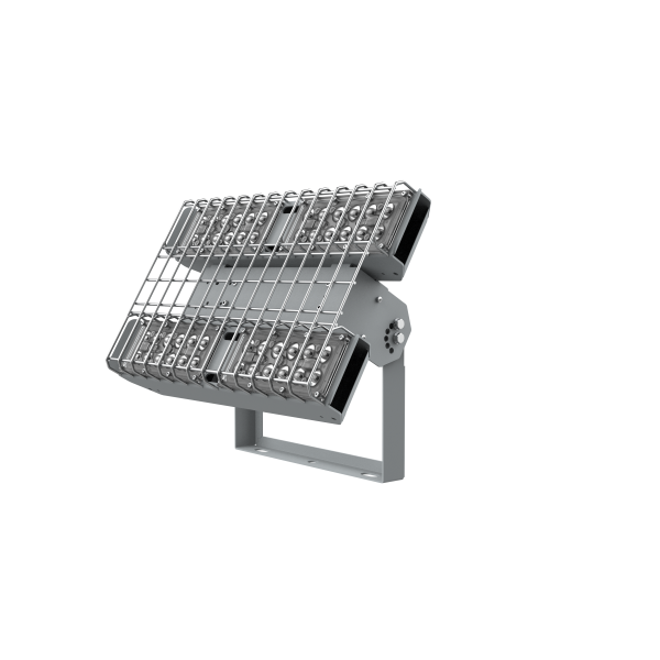 СВЕТОДИОДНЫЙ СВЕТИЛЬНИК VARTON FIZRUK СПОРТИВНЫЙ ДЛЯ ОБРАЗОВАТЕЛЬНЫХ УЧРЕЖДЕНИЙ CRI90 НАКЛАДНОЙ IP65 С ПОВОРОТНЫМ КРОНШТЕЙНОМ ЗАЩИТНОЙ РЕШЕТКОЙ ОПТИКОЙ RAL7045 СЕРЫЙ Fizruk 100 Вт