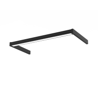 СВЕТОДИОДНЫЙ СВЕТИЛЬНИК VARTON INTEGRAL CRI90 IP40 RAL9005 ЧЕРНЫЙ МУАР С ОПАЛОВЫМ РАССЕИВАТЕЛЕМ Integral 1200 IP40