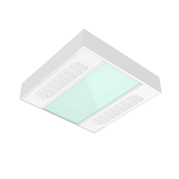 СВЕТОДИОДНЫЙ СВЕТИЛЬНИК VARTON С UV-БЛОКОМ НАКЛАДНОЙ IP54 С ЗАЩИТНЫМ СИЛИКАТНЫМ СТЕКЛОМ GLOBAL WHITE BIOGUARD МАТОВЫЙ UV 070 600*600*127 мм IP54 накладные