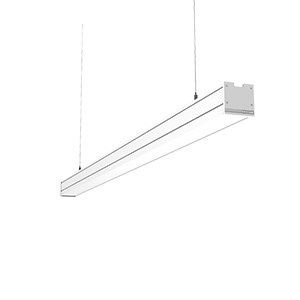 ПОДВЕСНОЙ 97 ВТ 3000 К 2002Х65Х65 ММ IP54 RAL9003 БЕЛЫЙ МУАР С РАССЕИВАТЕЛЕМ ОПАЛ, С ДЕКОРАТИВНЫМ ПРОВОДОМ 2 М И КОМПЛЕКТОМ ПОДВЕСОВ 2 М DALI