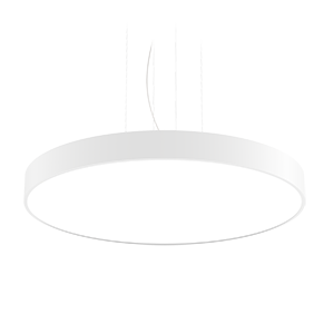 65 ВТ ПОДВЕСНОЙ CRI90 4000 K С РАССЕИВАТЕЛЕМ ОПАЛ RAL9003 БЕЛЫЙ МУАР