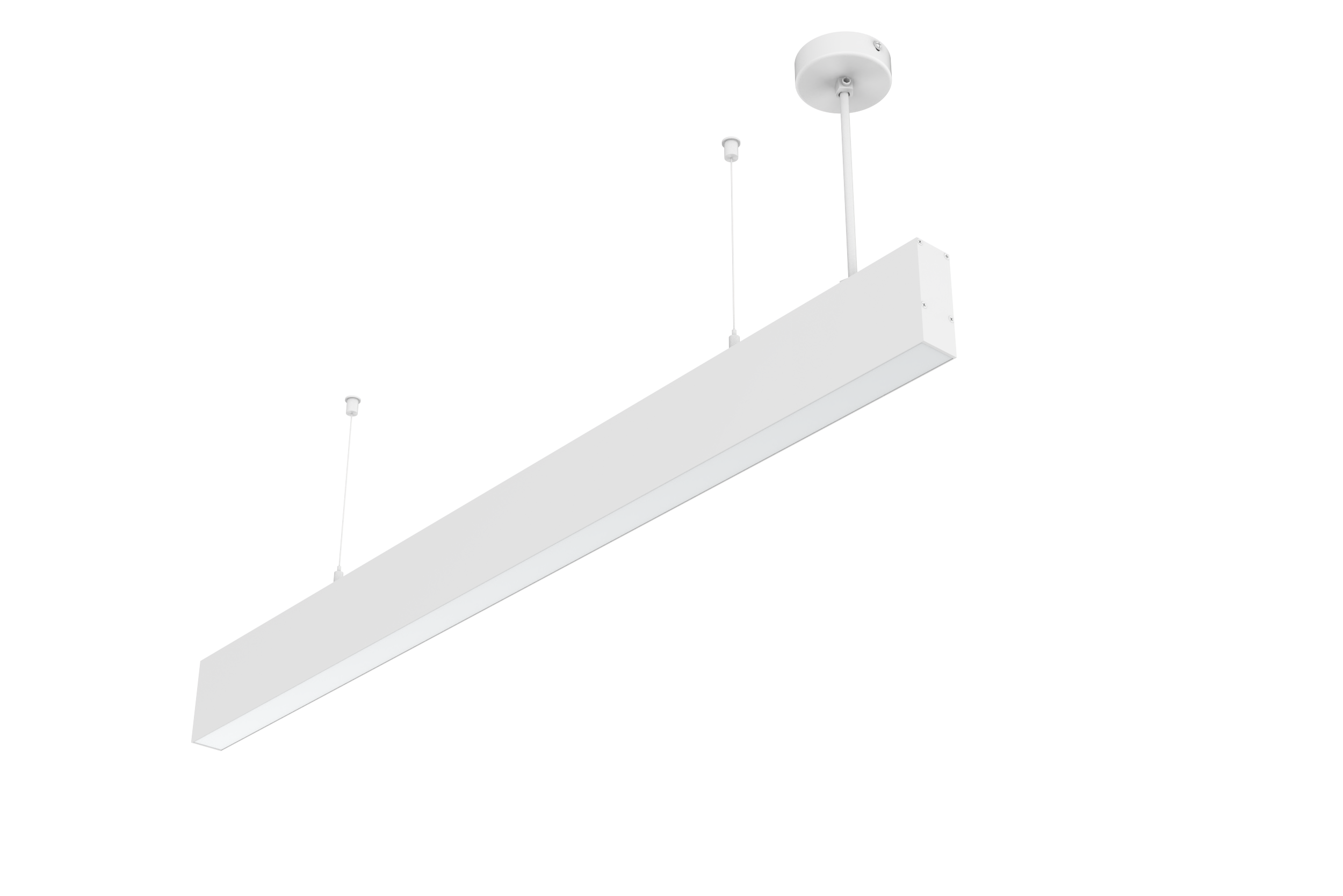 1753X35X90ММ ПОДВЕСНОЙ 61 ВТ 4000 К IP40 RAL9003 БЕЛЫЙ МУАР С РАССЕИВАТЕЛЕМ ОПАЛ DALI