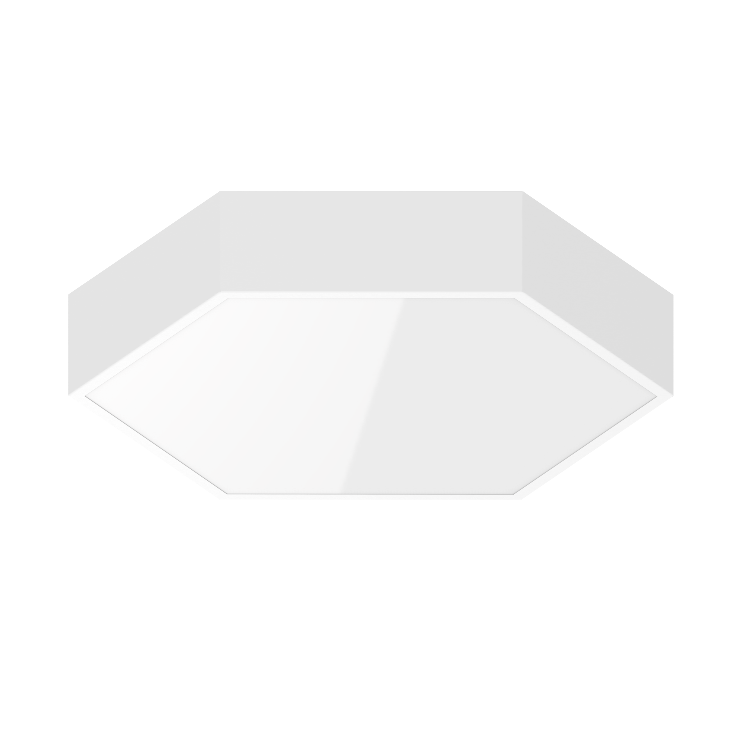 UP ШЕСТИУГОЛЬНЫЙ ПОДВЕСНОЙ 36 ВТ CRI90 4000 K С ОПАЛОВЫМ РАССЕИВАТЕЛЕМ RAL9003 БЕЛЫЙ МУАР