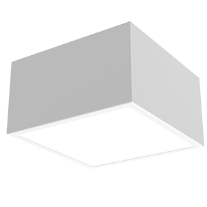 15 ВТ НАКЛАДНОЙ 4000 K 140Х140Х170 ММ RAL9003 БЕЛЫЙ МУАР С РАССЕИВАТЕЛЕМ ОПАЛ