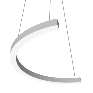 24 ВТ CRI90 3000 К ПОДВЕСНОЙ RAL9003 БЕЛЫЙ МАТОВЫЙ С РАССЕИВАТЕЛЕМ ОПАЛ