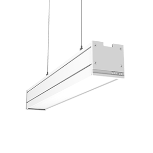 26 ВТ 4000 К CRI 90 523Х66Х67 ММ IP54 RAL9003 БЕЛЫЙ МУАР ОПАЛОВЫЙ РАССЕИВАТЕЛЬ ЗАКАЛЕННОЕ СТЕКЛО, С ДЕКОРАТИВНЫМ ПРОВОДОМ 2 М И КОМПЛЕКТОМ ПОДВЕСОВ 2 М