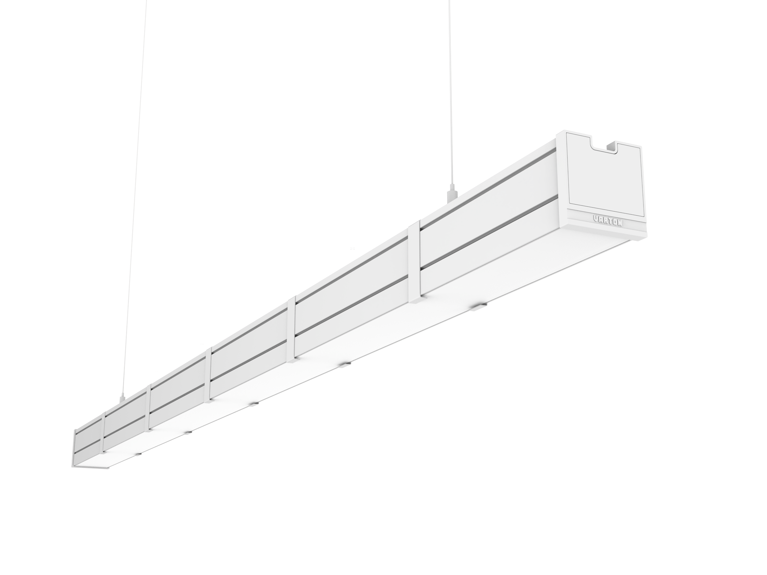 ПОДВЕСНОЙ/НАКЛАДНОЙ 1516 Х 66 Х 68 ММ 21 ВТ 4000 К CRI 90 RAL9003 БЕЛЫЙ МУАР С ДЕКОРАТИВНЫМ ПРОВОДОМ 2 М И КОМПЛЕКТОМ ПОДВЕСОВ 2 М ОПАЛОВЫЙ РАССЕИВАТЕЛЬ ЗАКАЛЕННОЕ СТЕКЛО