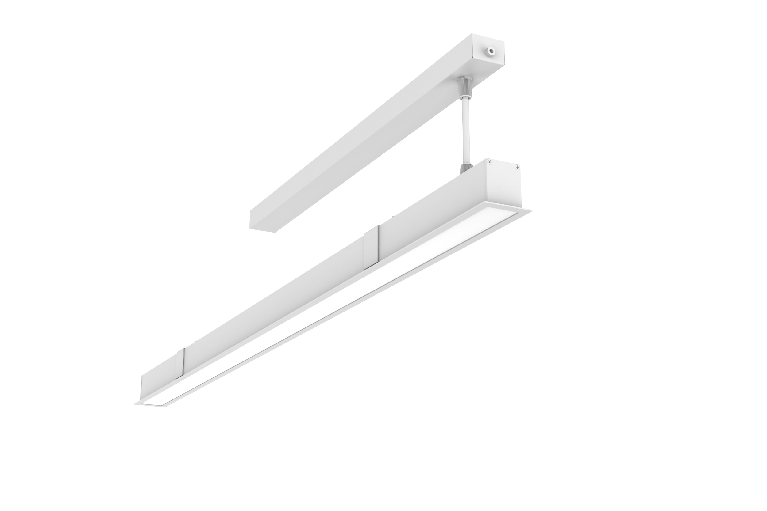 16 ВТ 4000 К IP40 CRI90 RAL9003 БЕЛЫЙ МУАР С РАССЕИВАТЕЛЕМ ОПАЛ, ДИММИРУЕМЫЙ ПО ПРОТОКОЛУ DALI