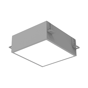 20 ВТ ДЛЯ ПОТОЛКА ГРИЛЬЯТО С ШИРИНОЙ ЛАМЕЛИ 10 ММ ВСТРАИВАЕМЫЙ 3000 К 186Х186Х75 ММ RAL7045 СЕРЫЙ МУАР
