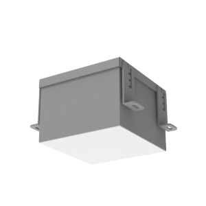 18 ВТ CRI90 ДЛЯ ПОТОЛКА ГРИЛЬЯТО С ШИРИНОЙ ЛАМЕЛИ 10 ММ ВСТРАИВАЕМЫЙ 3000 К 140Х140Х100 ММ IP54 RAL7045 СЕРЫЙ МУАР DALI