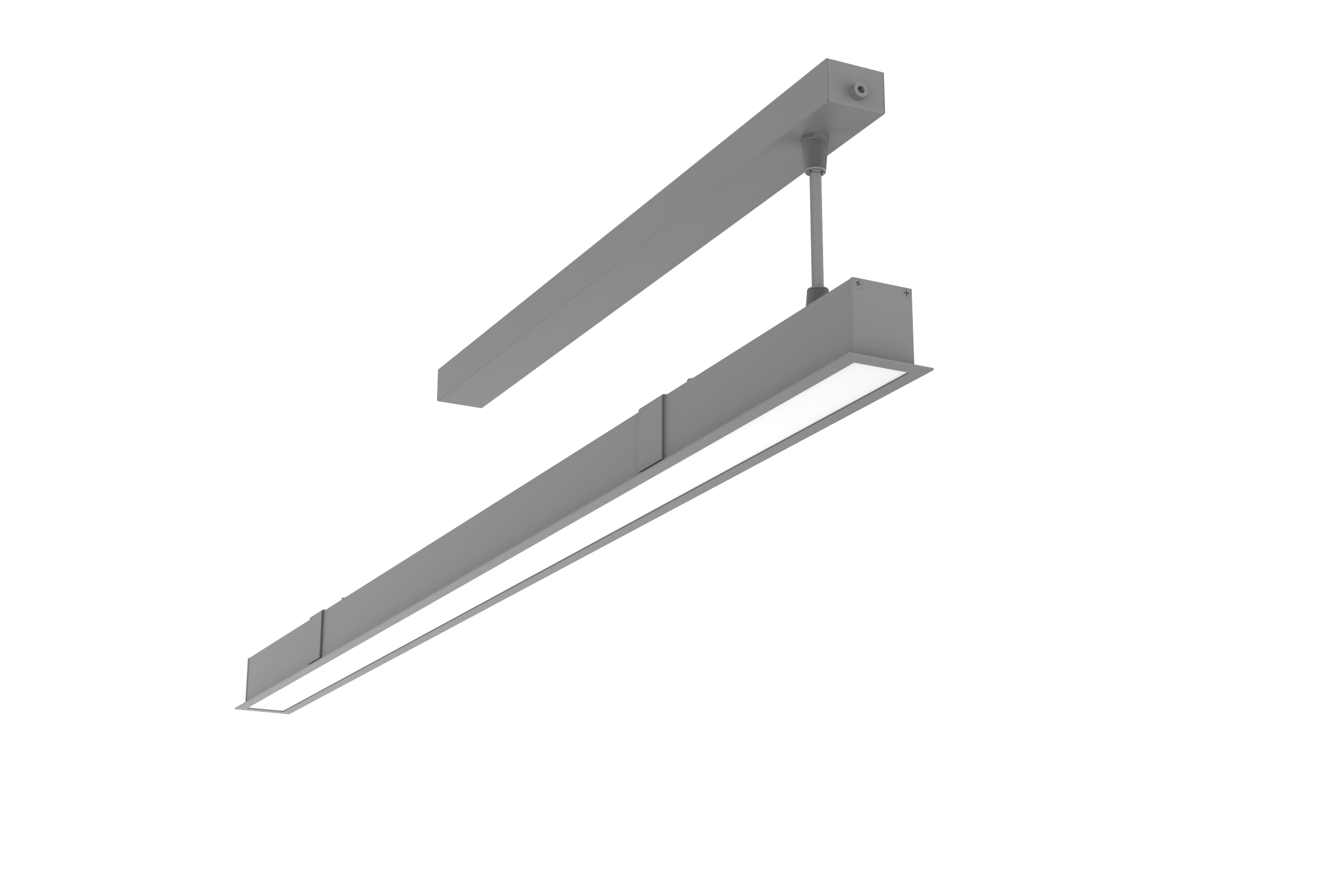21 ВТ 4000 К IP40 CRI 90 1005Х50Х45ММ RAL7045 СЕРЫЙ МУАР С РАССЕИВАТЕЛЕМ ОПАЛ, ДИММИРУЕМЫЙ ПО ПРОТОКОЛУ DALI