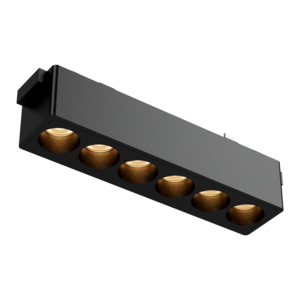 ЛИНЕЙНЫЙ COMFORT L122 ДЛЯ МАГНИТНОЙ СИСТЕМЫ GALAKTI 122Х26Х24 ММ 6 ВТ 4000 K 24° CRI>90 ЧЕРНЫЙ