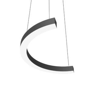 19 ВТ CRI90 4000 К ПОДВЕСНОЙ RAL9005 ЧЕРНЫЙ МАТОВЫЙ С РАССЕИВАТЕЛЕМ ОПАЛ