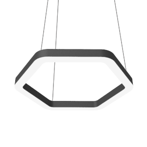 24 ВТ CRI90 3000 К ПОДВЕСНОЙ RAL9005 ЧЕРНЫЙ МАТОВЫЙ С РАССЕИВАТЕЛЕМ ОПАЛ