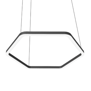 49 ВТ CRI90 3000 К ПОДВЕСНОЙ RAL9005 ЧЕРНЫЙ МАТОВЫЙ С РАССЕИВАТЕЛЕМ ОПАЛ