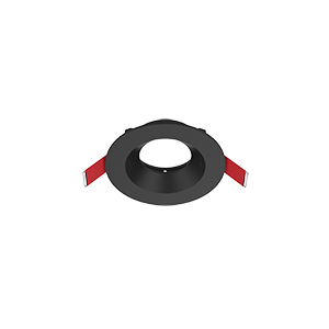 01 КРУГЛАЯ ВСТРАИВАЕМАЯ 90Х30ММ RAL9005 ЧЕРНЫЙ МУАР